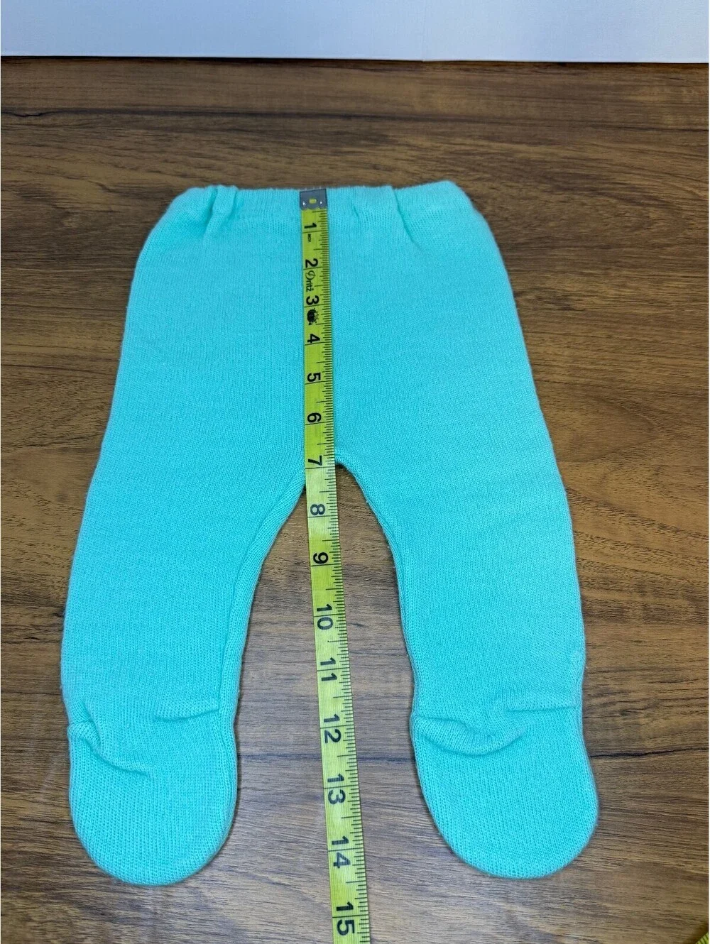 Vintage Novelty Knit Baby Sweater & Footed Pants Set Bunny Knit Outfit